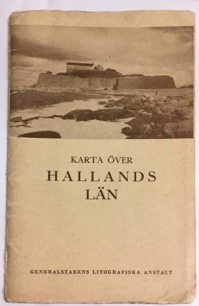 Karta över Hallands Län