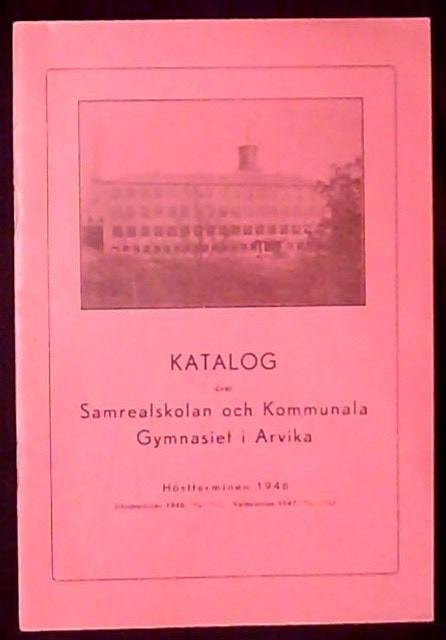 Katalog över Samrealskolan och Kommunla Gymnasiet Höstterminen 1946, (Hösttermnen 1946