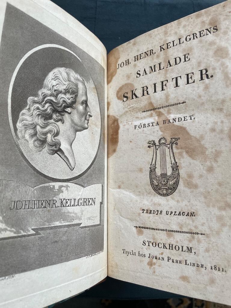 Kellgren Johan Henrik : Samlade skrifter I-III.