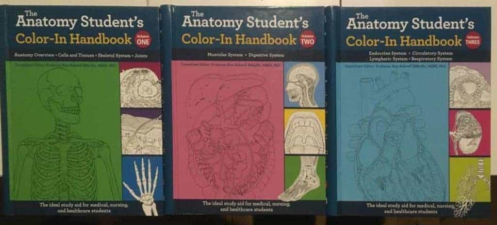 Ken Ashwell : The Anatomys Student´s Color-in Handbook, vol 1-2-3.