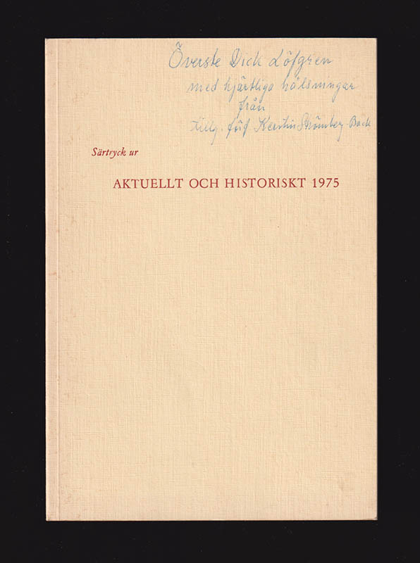 Klaus-Böhme, Richard ; Arteus, Gunnar ; Gemzell, Carl-Axel, Strömbäck-Back, Kerstin ; Olsson, Ulf : Militärhistoria - vad är det?