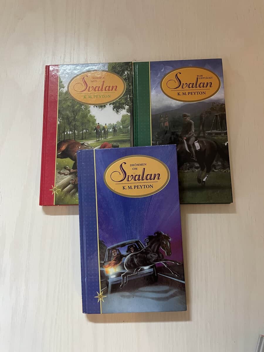 K.M. Peyton : Drömmen om Svalan - Svalan-trilogin - Sommar med Svalan - Svalan blir upptäckt