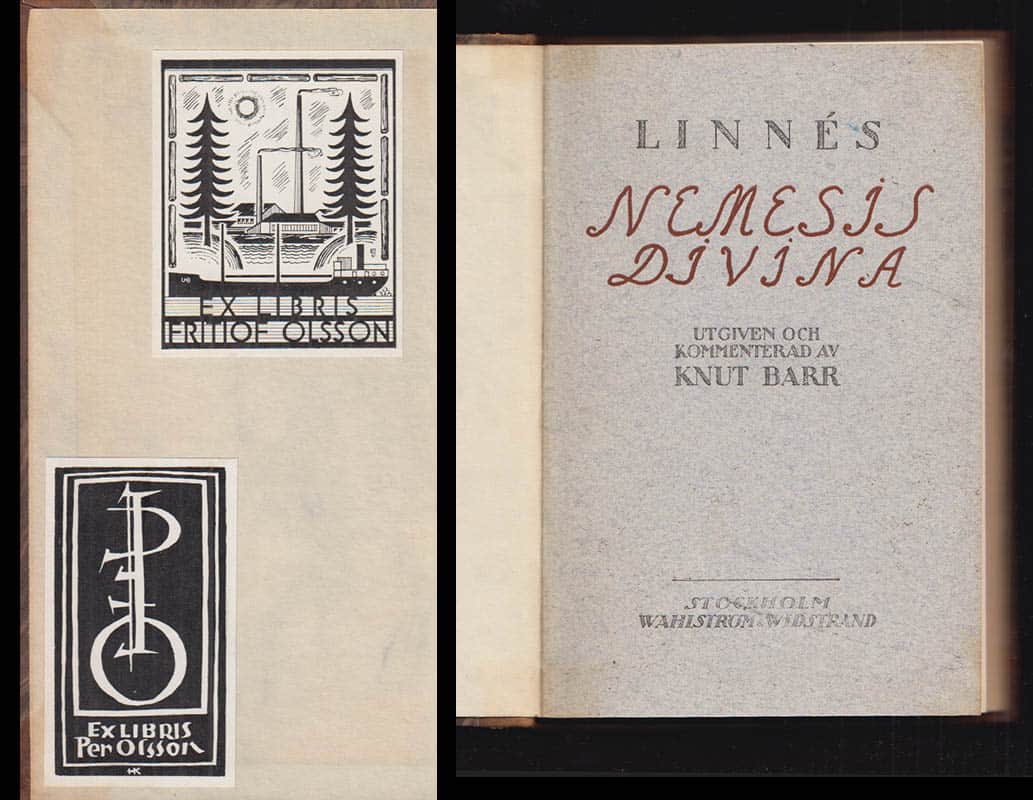 Knut Barr : Linnés Nemesis Divina. Utgiven och kommenterad av Knut Barr