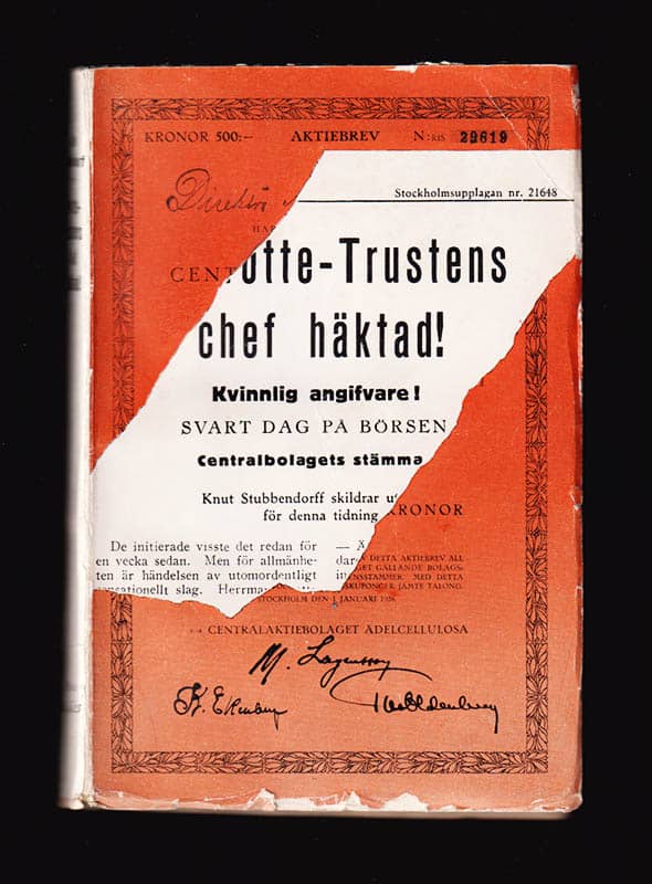 Knut Stubbendorff : Grotte-trustens chef häktad! En roman omkring ett rättegångsreportage