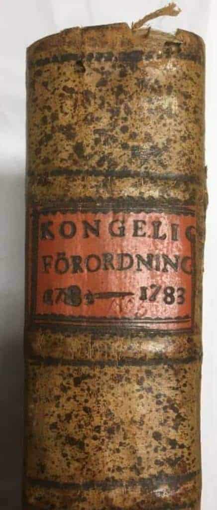 Kongelig Förordning 1782-1805