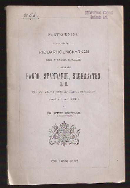 Kongl. Maj:ts och rikets krigs-collegii circulaire rörande ett nytt caliber-system för svenska landt-artilleriet