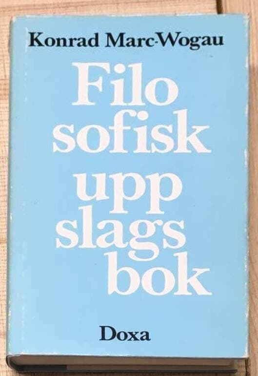 Konrad Marc-Wogau : Filosofisk uppslagsbok