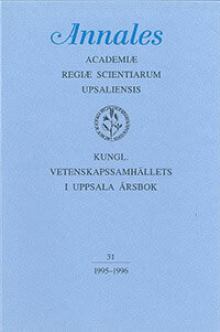 Kungl. Vetenskapssamhällets i Uppsala årsbok 31/1995-1996