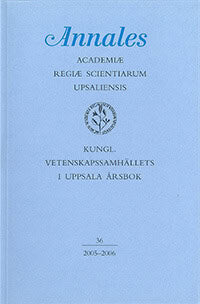 Kungl. Vetenskapssamhällets i Uppsala årsbok 36/2005-2006