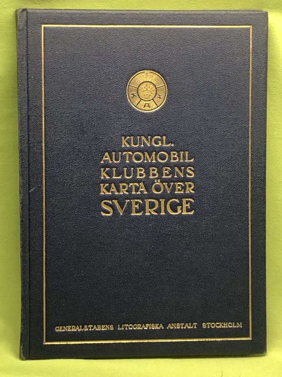 Kungliga automobilklubbens karta över Sverige 1932