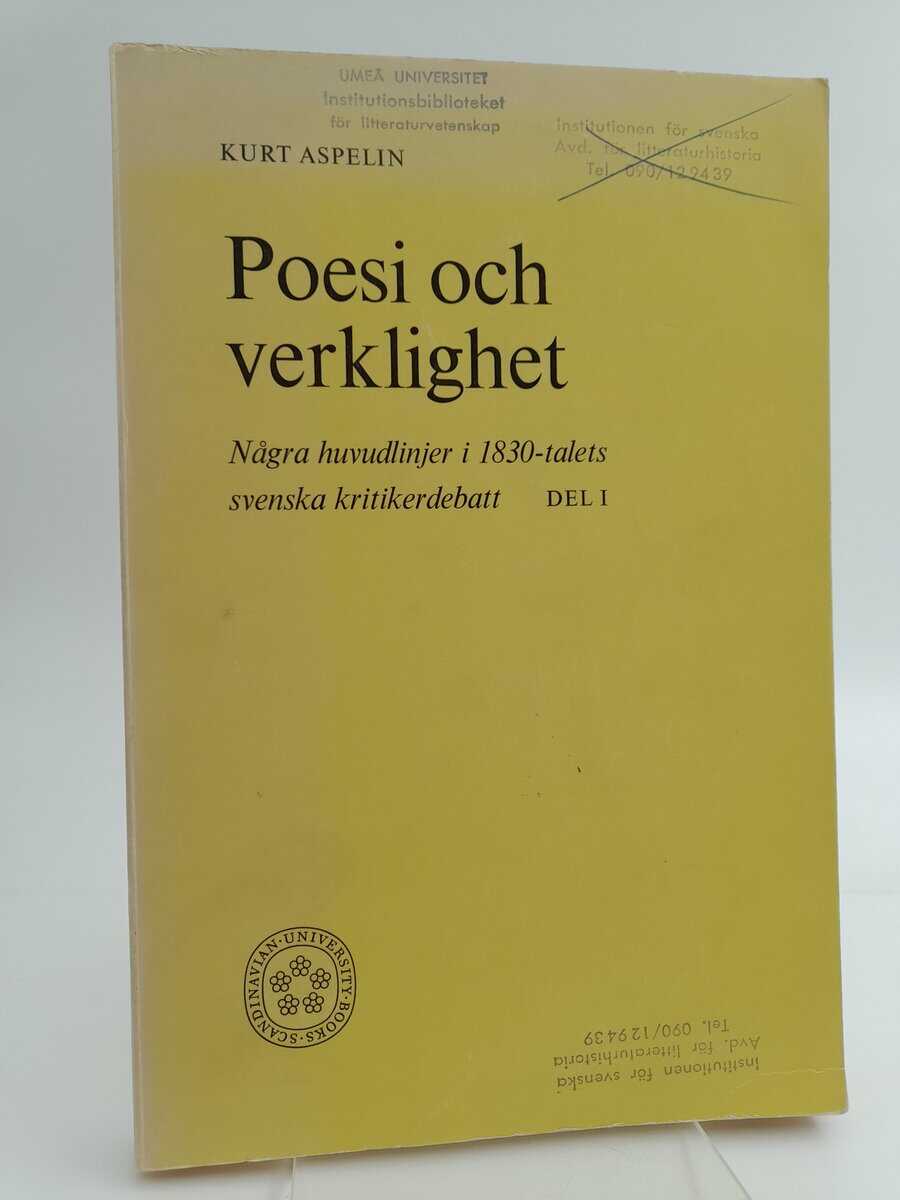Kurt Aspelin : Poesi och verklighet
