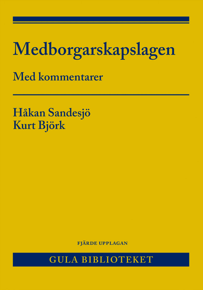 Björk, Kurt; Sandesjö, Håkan : Medborgarskapslagen