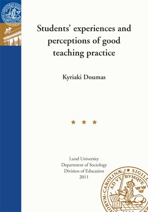 Kyriaki Doumas : Students experiences and perceptions of good teaching practice