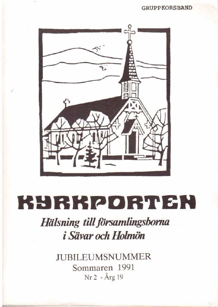 Kyrkporten. Hälsning till församlingsborna i Sävar och Holmön. Nr 2 årgång 19