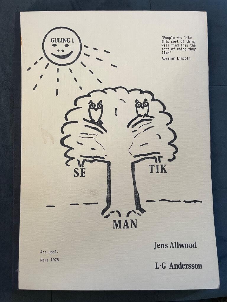 L-G Andersson Jens Allwood : Semantik
