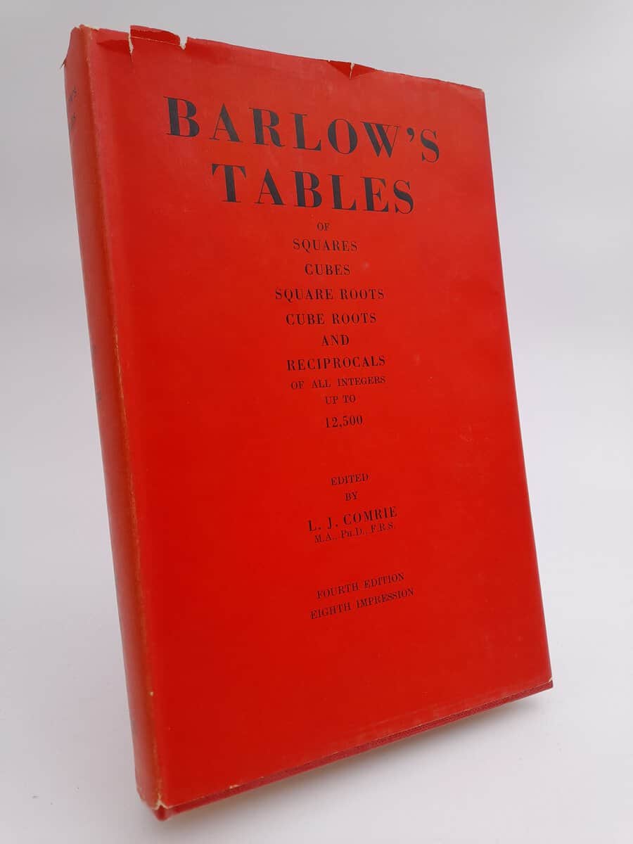 L. J. Comrie : Barlow's tables