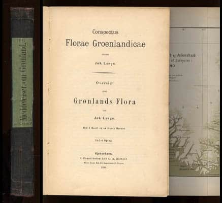 Lange, Johan (1818-1898) ; Jensen, C. (Christian Erasmus Otterstrøm,‏ ‎1859-1941) : Conspectus florae Groenlandicae. Pars I-II [av III]