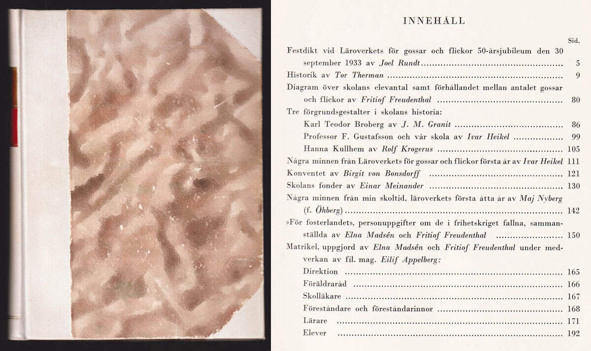 Läroverket för gossar och flickor. Festskrift utgiven till femtioårsjubileet september 1933