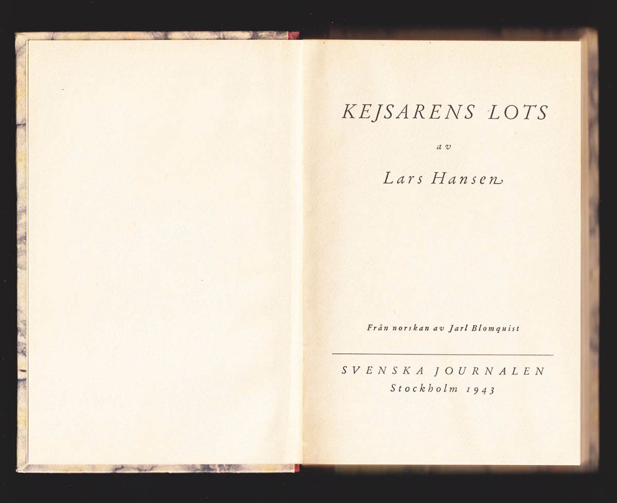 Lars Hansen : Kejsarens lots