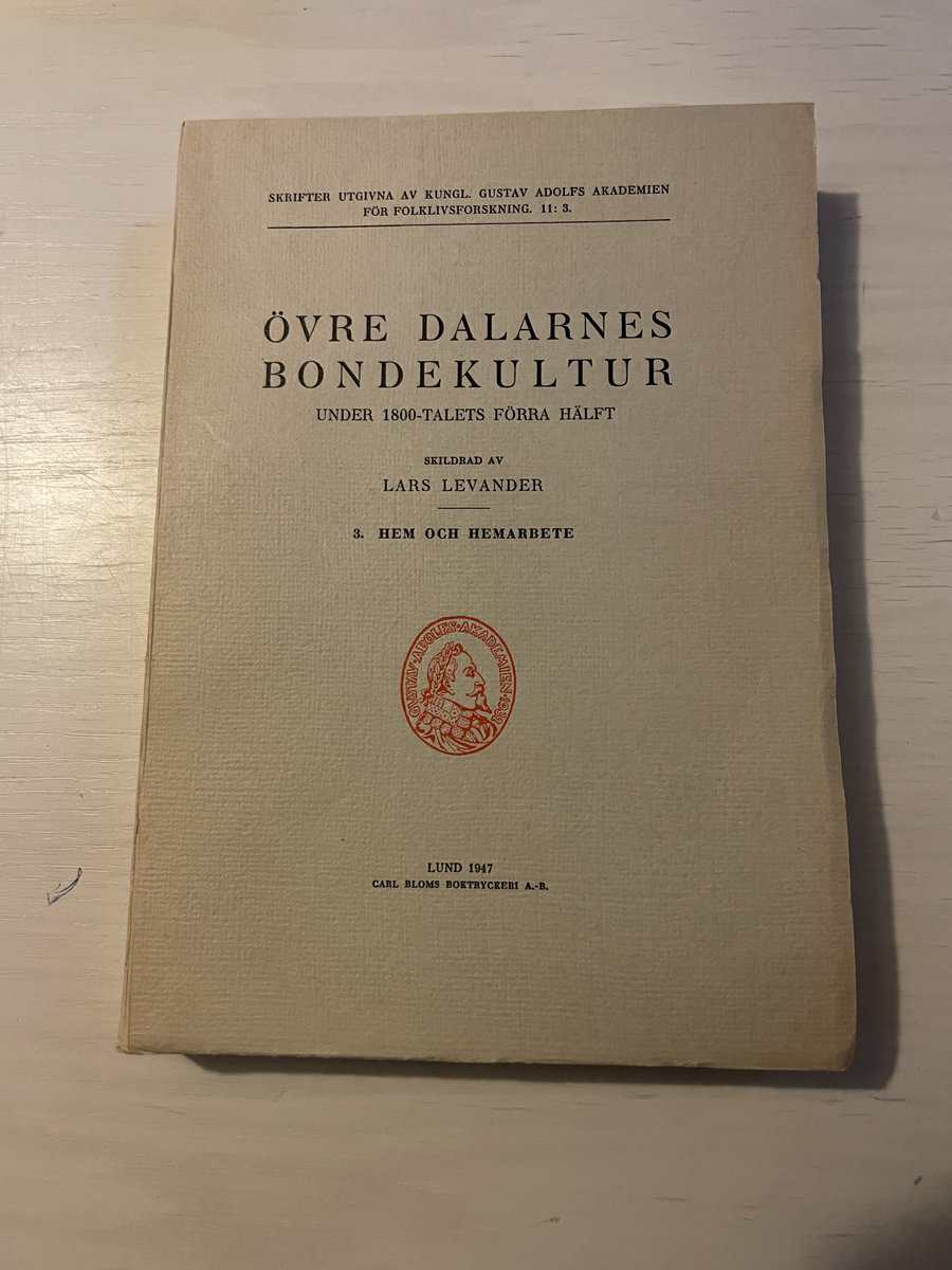 Lars Levander : Övre Dalarnes bondekultur under 1800-talets förra hälft - Del III (3) Hem och hemarbete
