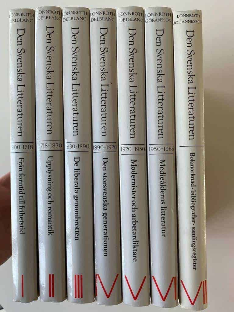 Lars Lönnroth ; Hans-Erik Johannesson : Den Svenska Litteraturen 1-7 Band