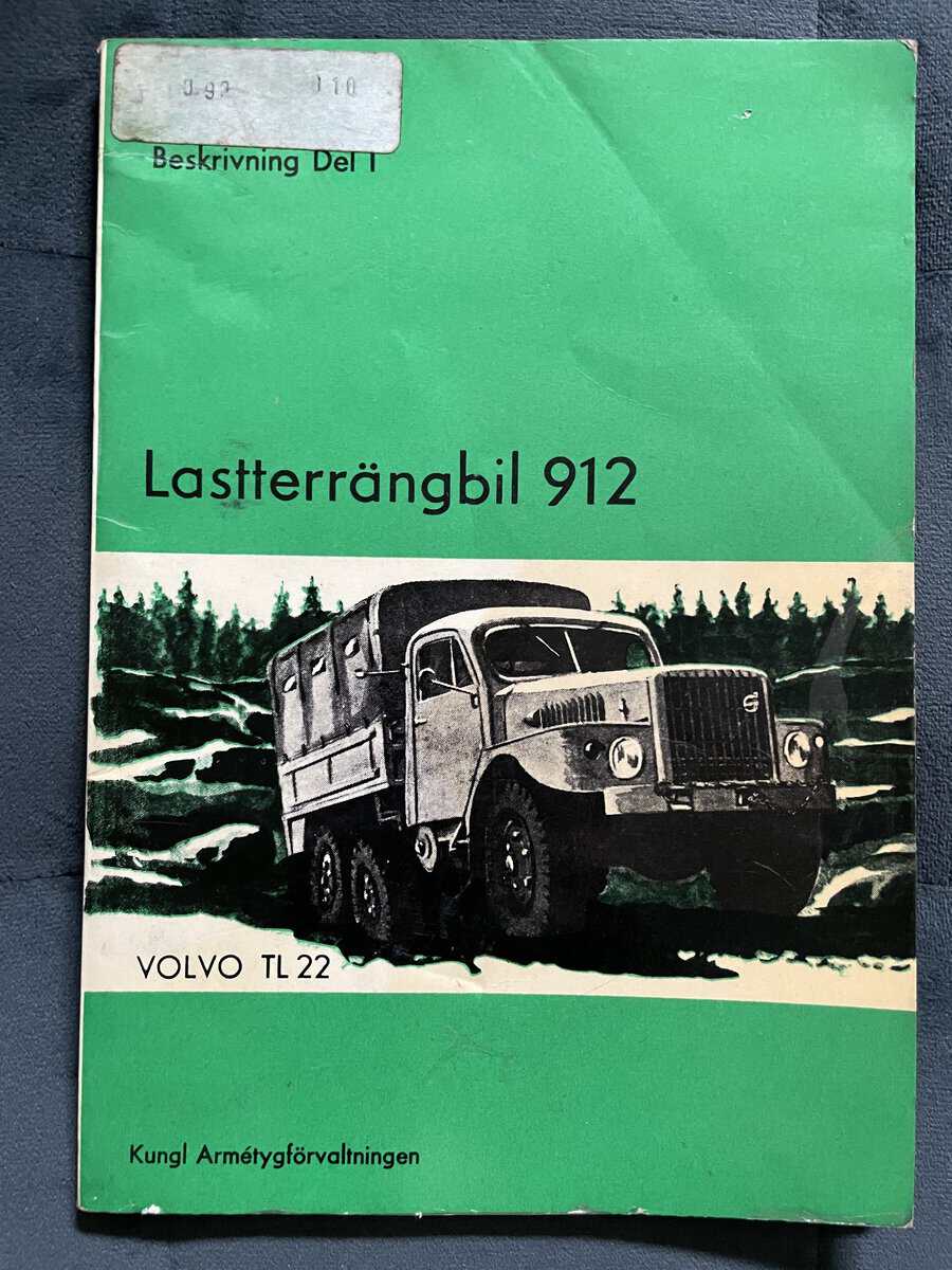 Lastterrängbil 912 / TL22 Beskrivning Del 1