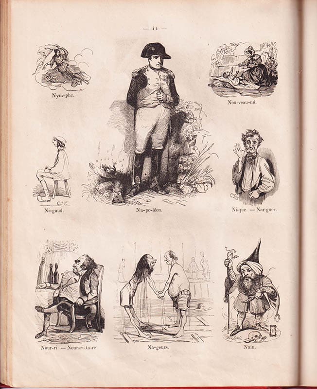 Le Grand abécédaire en action, dessins par M.M. Daumier, Gavarni, Johannot et autres artistes