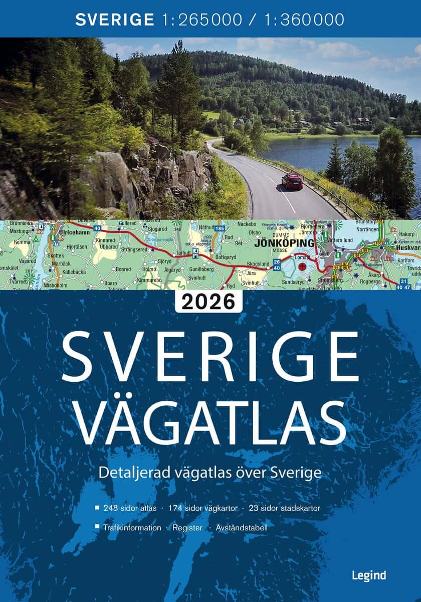 Legind : Sverige vägatlas 2026