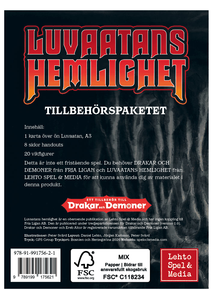 Lehto, Daniel ; Jidah, Abraham : Luvaatans hemlighet - tillbehörspaketet