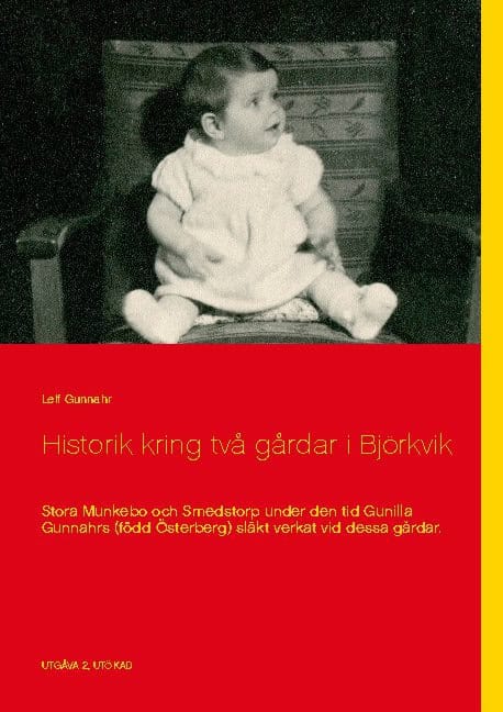 Leif Gunnahr : Historik kring två gårdar i Björkvik : Stora Munkebo och Smedstorp under den tid Gunilla Gunnahrs (född Österberg) släkt verkat vid dessa gårdar