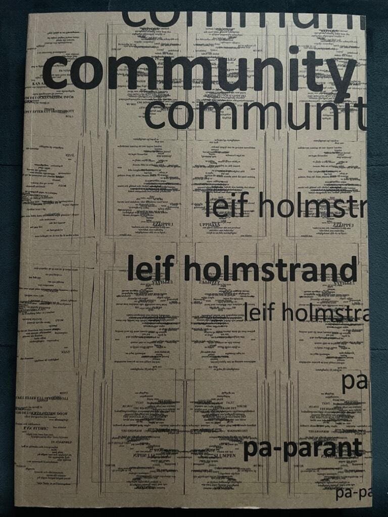 Leif Holmstrand : Community