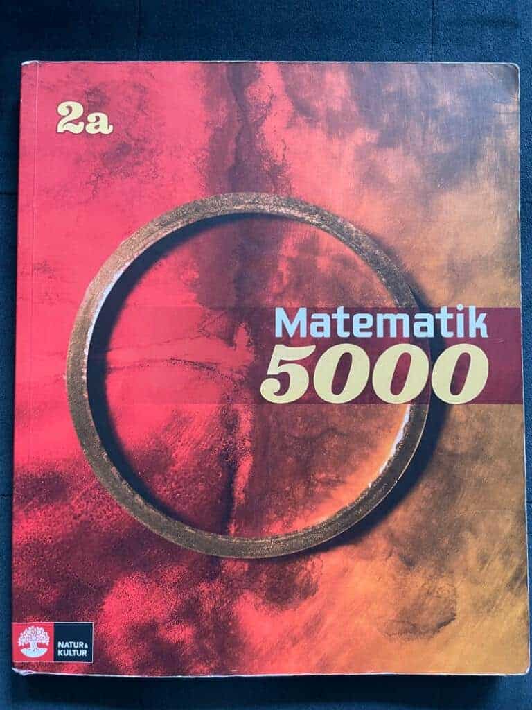 Lena Alfredsson : Matematik 5000 Kurs 2a Röd & Gul Lärobok
