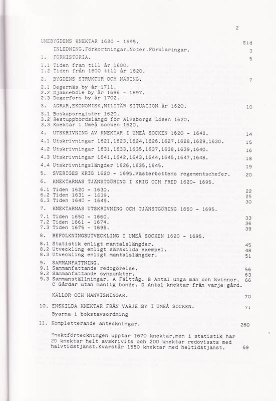 Lennart Andersson : Umebygdens knektar 1620-1695