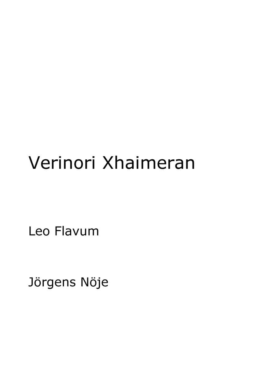 Leo Flavum : Verinori Xhaimeran