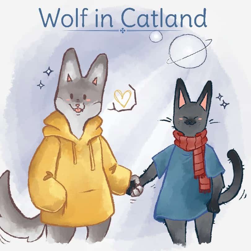 Liinanki, Julia ; Arnryd, Lih ; Lindahl, Elin : Det var en gång en Varg i Kattland / There once was a Wolf in Catland