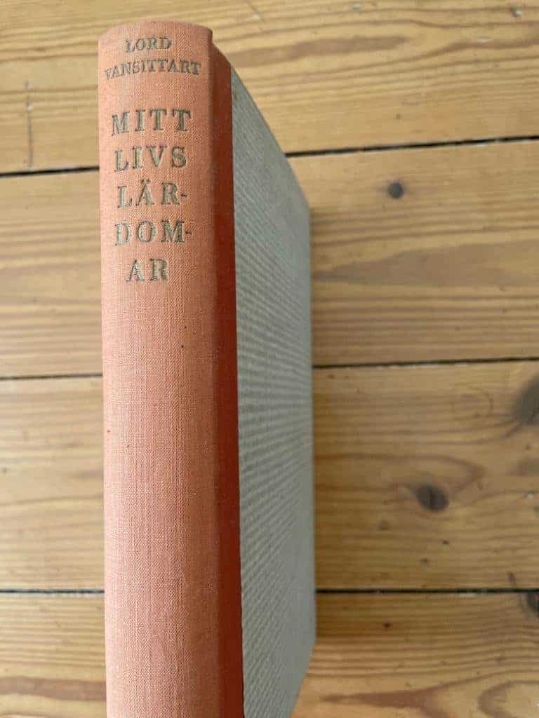 Lord Vansittart : Mitt livs lärdomar