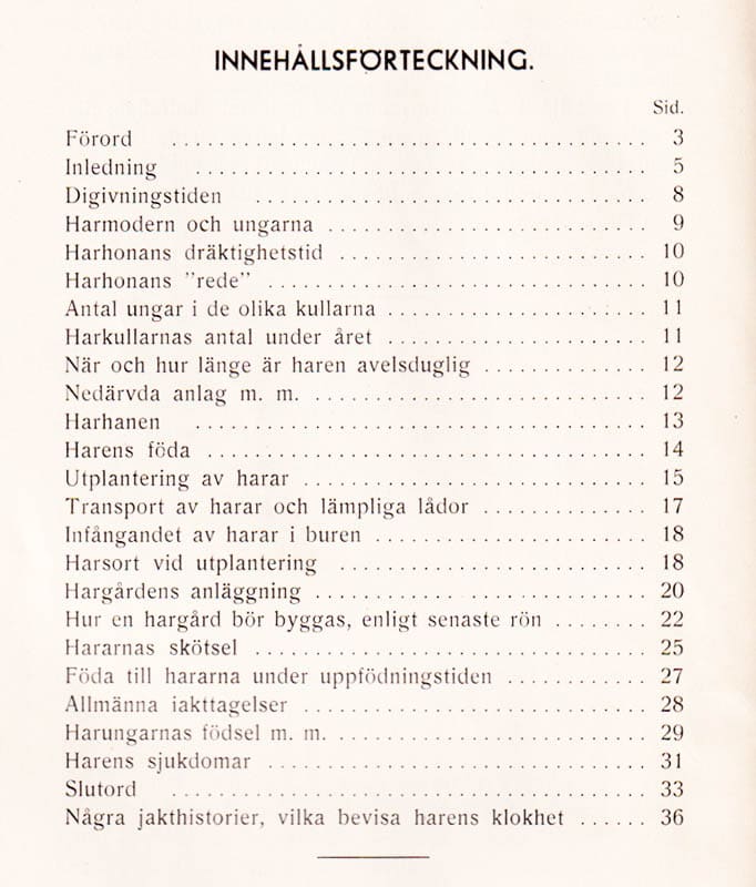Ludvig Nordenstam : Harens liv och leverne