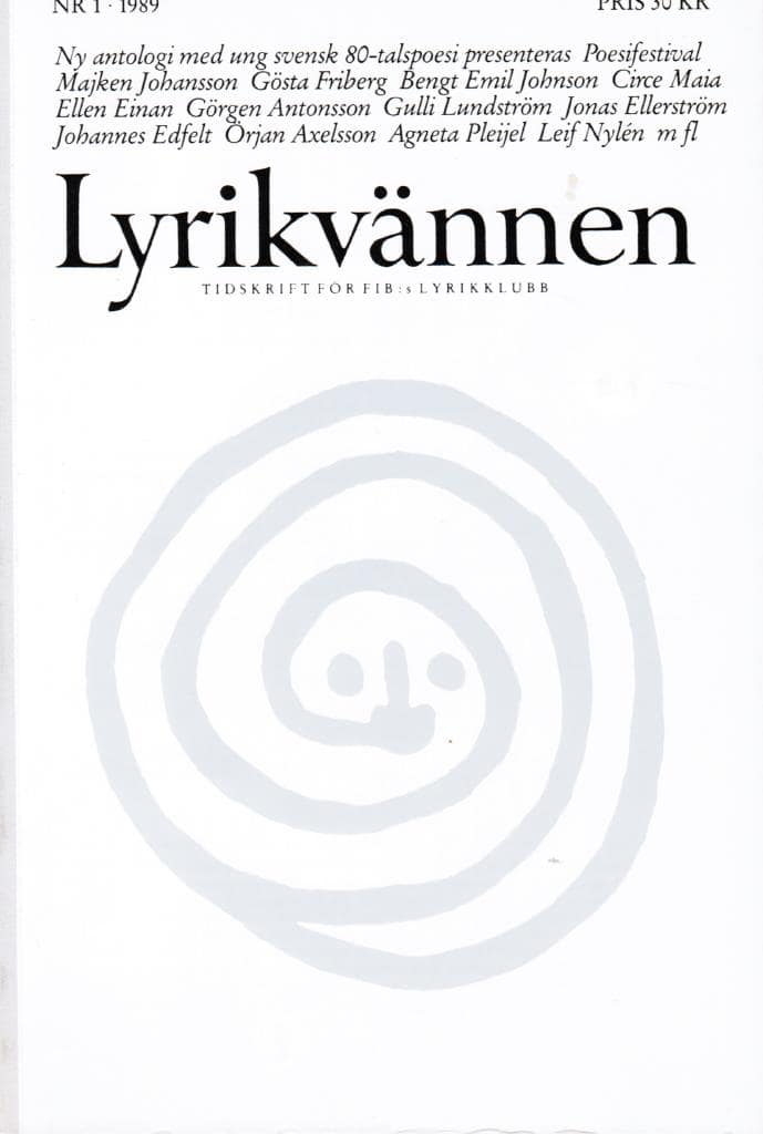 Lyrikvännen 1 1989