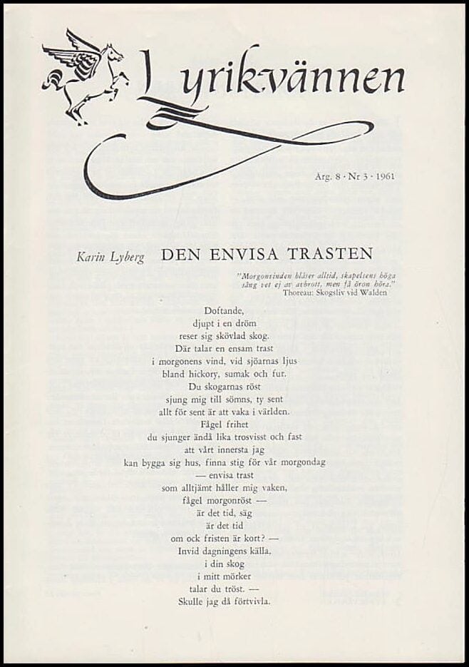 Lyrikvännen : 1961 / 3