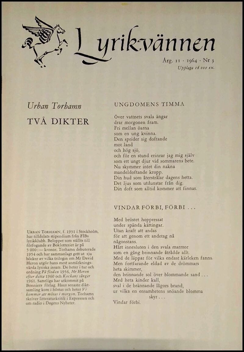Lyrikvännen : 1964 / 3