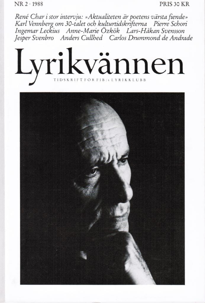 Lyrikvännen 2 1988. Tema