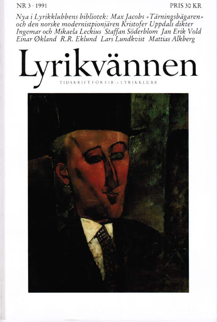 Lyrikvännen 3 1991. Tema