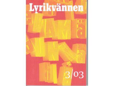 Lyrikvännen 3 2003. Tema