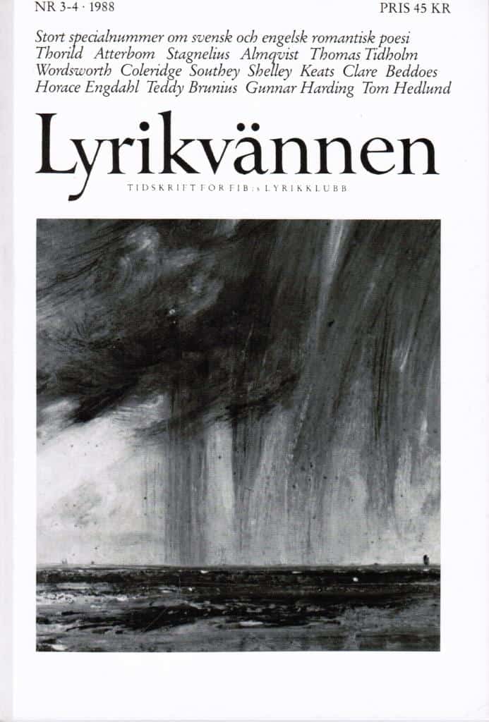 Lyrikvännen 3-4 1988. Tema