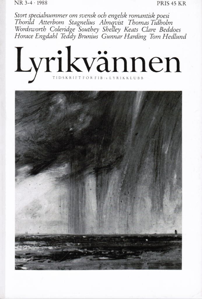 Lyrikvännen 3-4 1988. Tema