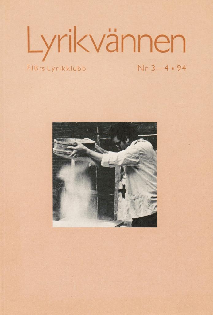 Lyrikvännen 3-4 1994. Tema