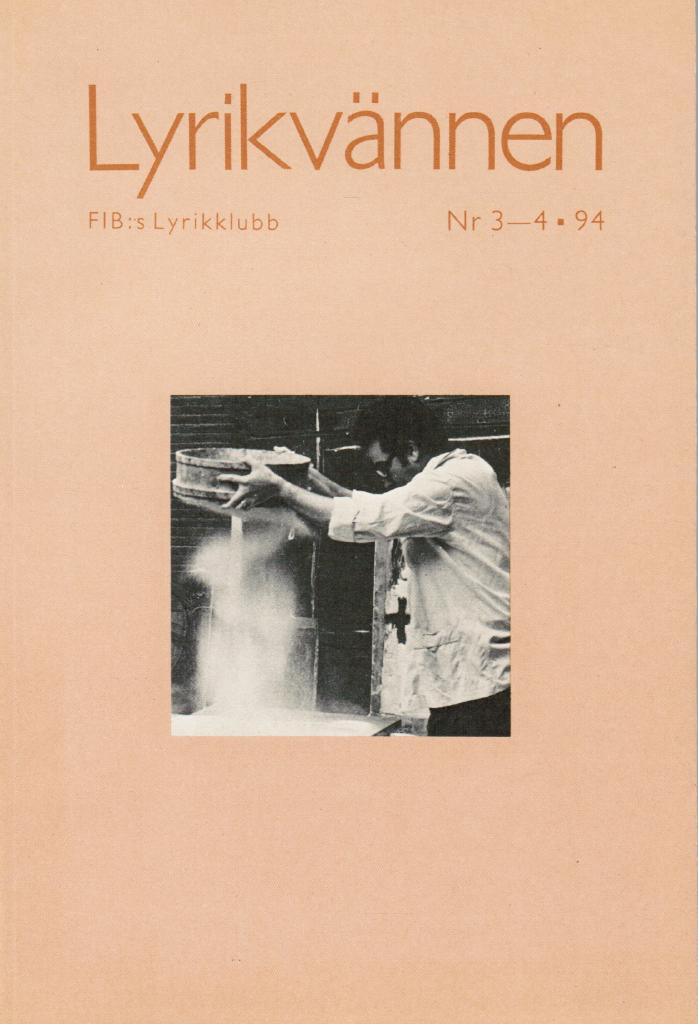 Lyrikvännen 3-4 1994. Tema