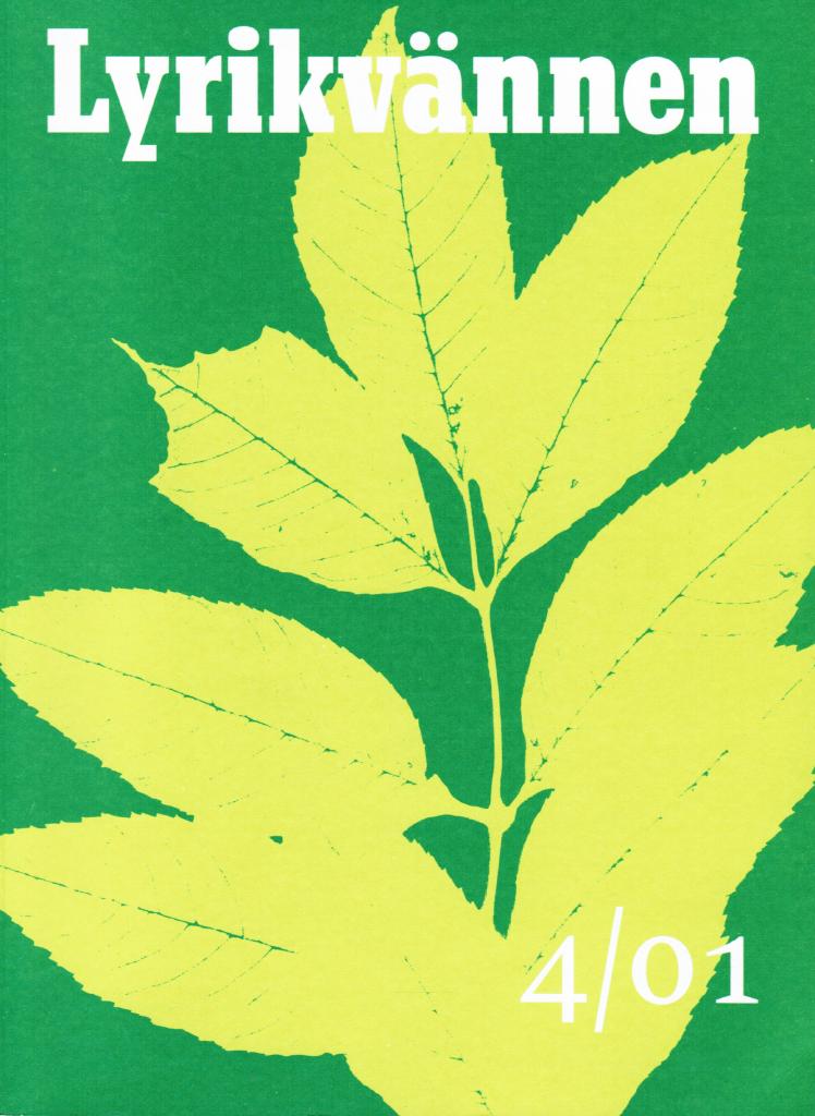 Lyrikvännen 4 2001