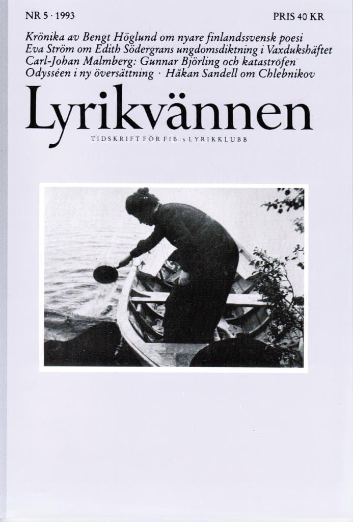 Lyrikvännen 5 1993