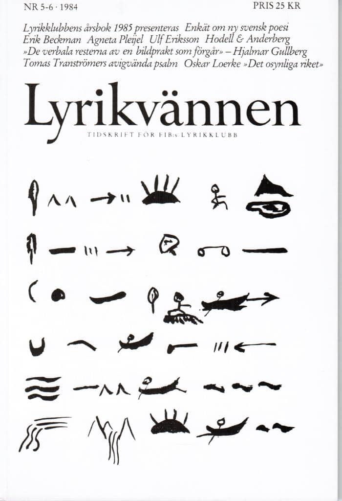 Lyrikvännen 5-6 1984